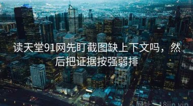 读天堂91网先盯截图缺上下文吗，然后把证据按强弱排