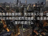 虫虫漫画像拼图：先找镜头只给一面吗这块再把结尾改成摘要，虫虫漫画里的都是什么