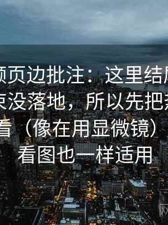 蘑菇视频页边批注：这里结尾是不是强行收束没落地，所以先把热度和内容分开看（像在用显微镜），另外：看图也一样适用