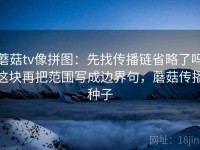 蘑菇tv像拼图：先找传播链省略了吗这块再把范围写成边界句，蘑菇传播种子